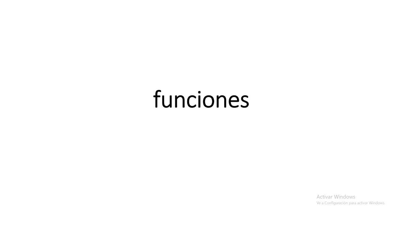 funciones en pseudocodigo