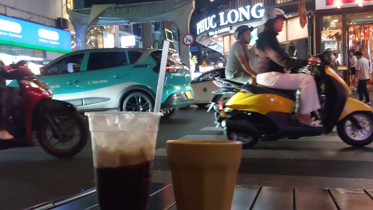 Evening Coffee, Bui Vien, Saigon, Vietnam 
