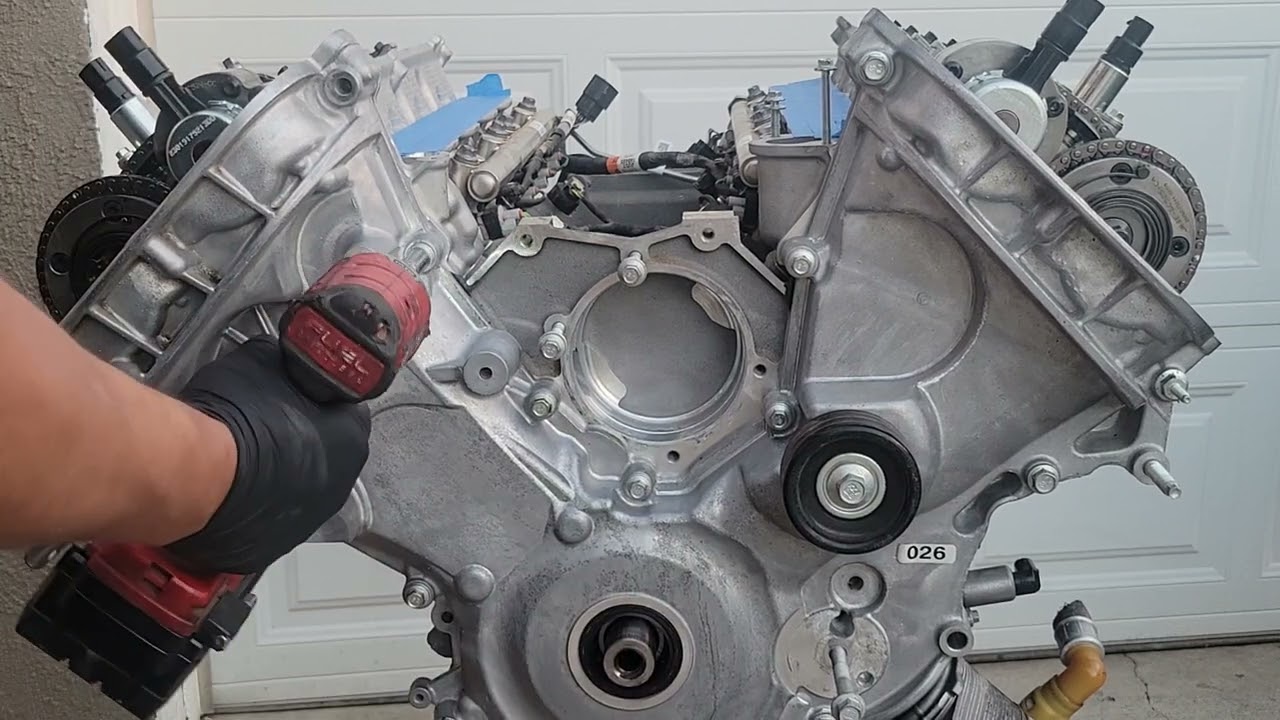 gen 3 coyote valve cover/timing chain cover install. 