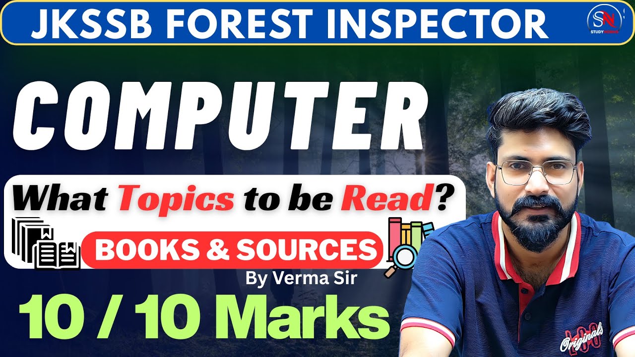 COMPUTER SYLLABUS || NEW TOPICS || JKSSB FOREST INSPECTOR || FPF || 2025 || VERMA SIR
