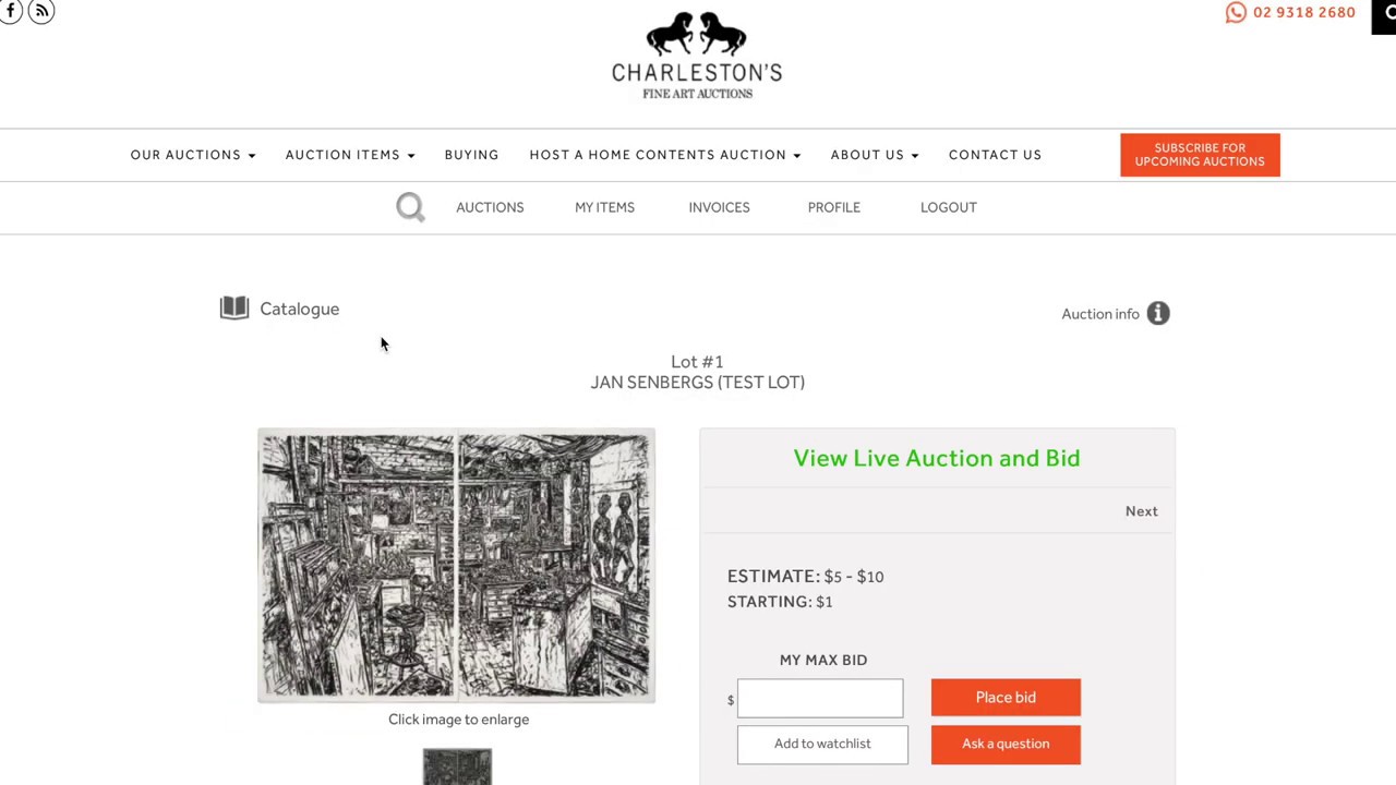 How to Register and Bid Online - Charlestons Fine Art Auctions