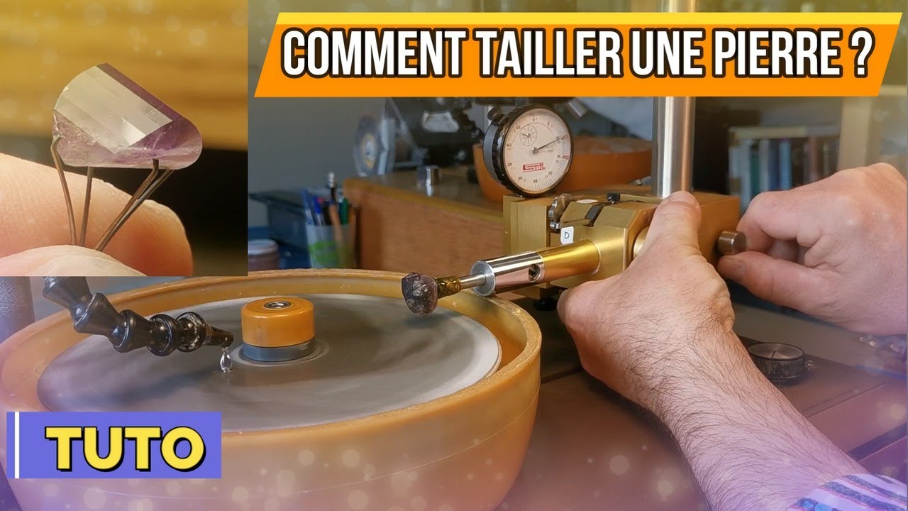 ➡TUTO n° 7 : COMMENT TAILLER UNE PIERRE à facettes - Feat Bocailloux (Stages lapidaires)