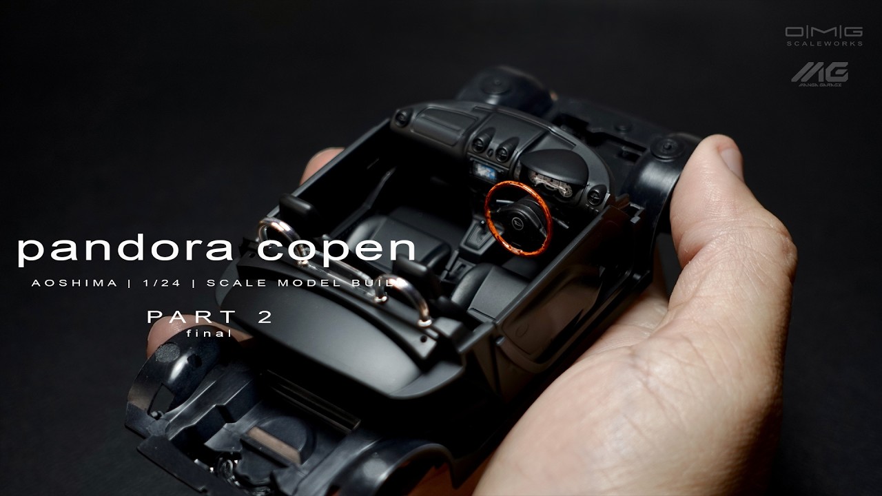 02 | Pandora Copen | Aoshima | 1/24 | Scale Model Building | ASMR |