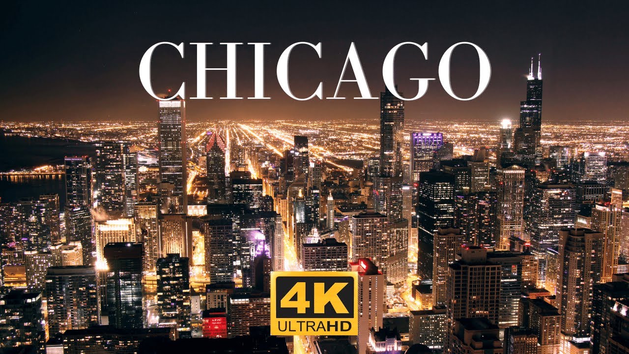 Chicago in 4K - Relaxation Film With Calming Music #26