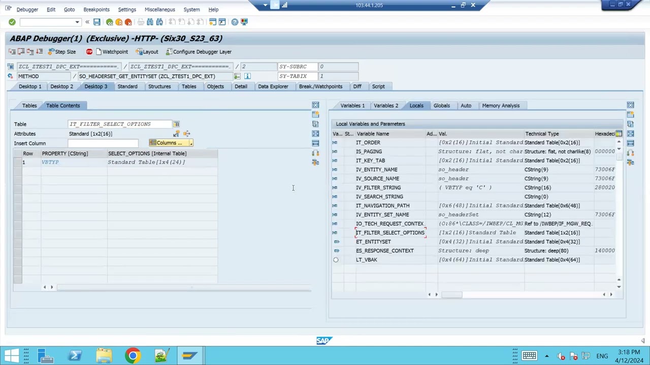 3 Filters, Select on URL, OData on BAPI FM
