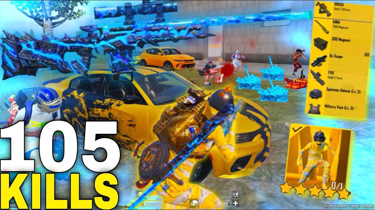 105 KILLS wow!🤯 THE BEST FULL AGGRESSIVE GAMEPLAY🔥SAMSUNG,A7,A8,J4,J5,J6,J7,J2,J3,XS,A3,A4