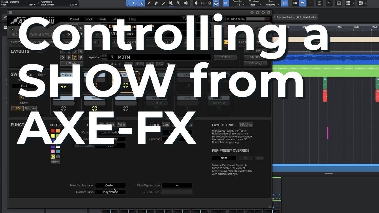 Controlling an Entire Production From the Axe-FX III