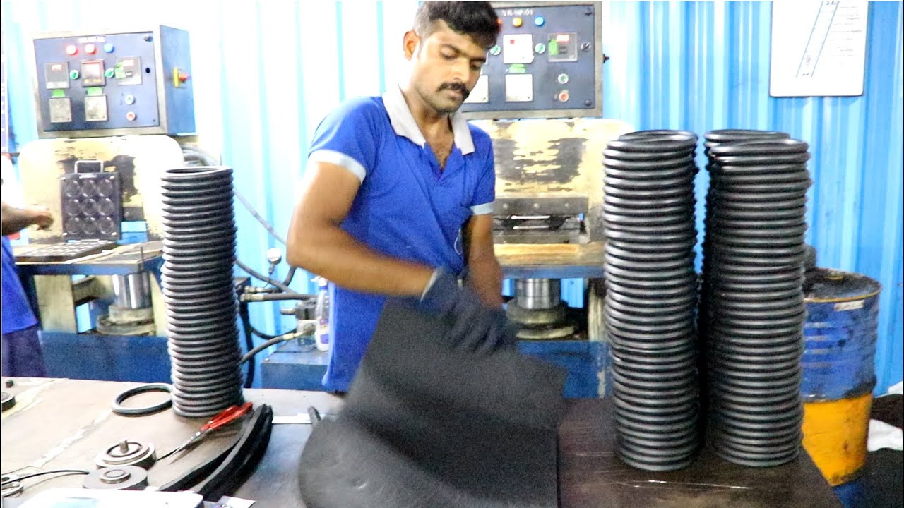 Rubber Moulding Process | Rubber processing factory | Technology | Business | rubber #vision_i