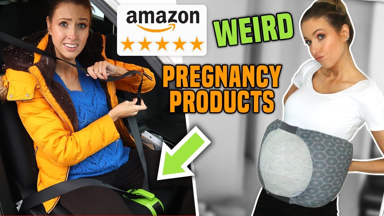 Testing 5 STAR RATED WEIRD AMAZON PREGNANCY PRODUCTS!