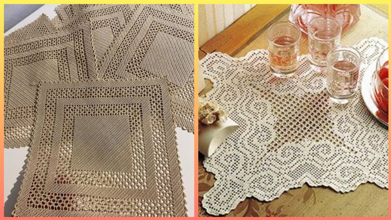 Fantastic Square Crochet table runner ideas #crochet  #handmade #trending
