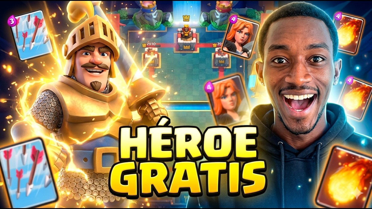 ¡CLASH ROYALE está REGALANDO un HÉROE! 😳 | Clash Royale