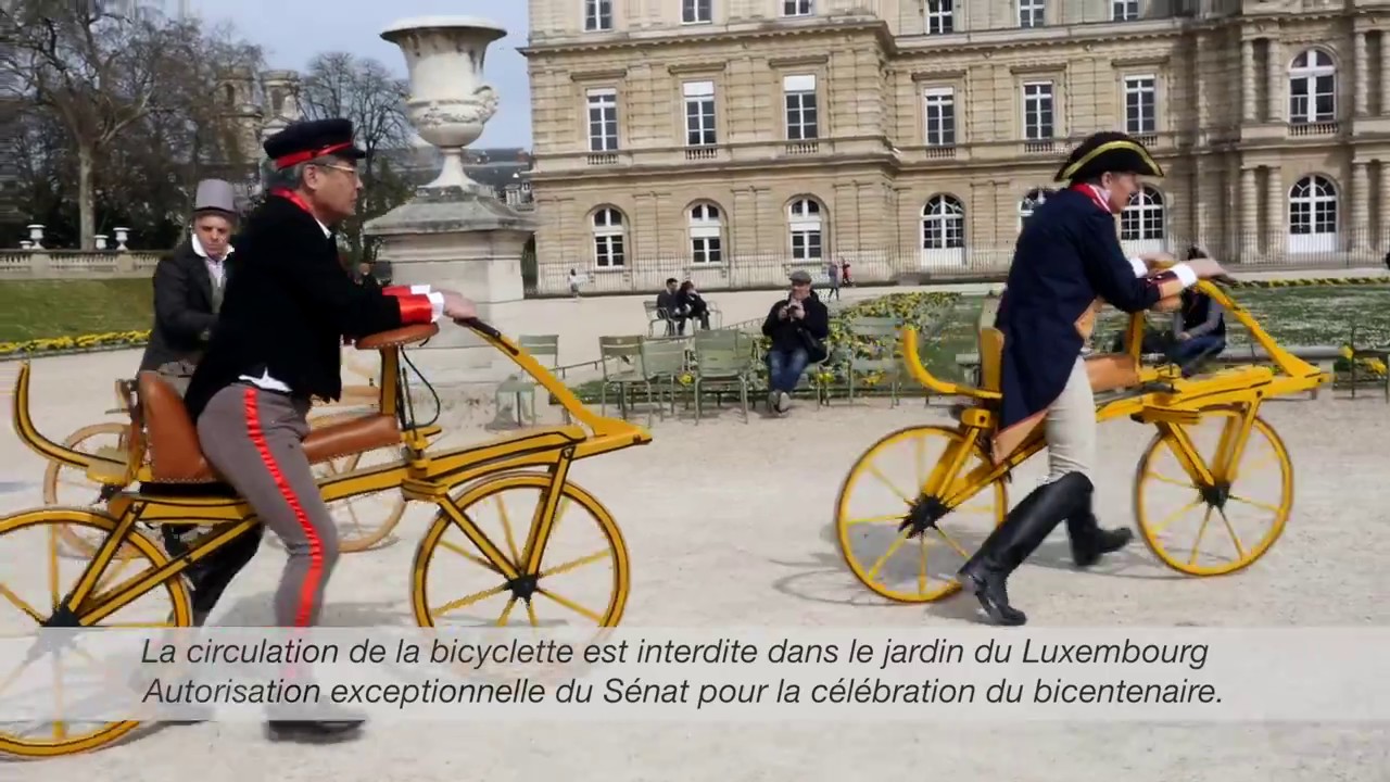 Célébration du Bicentenaire de la Draisienne à Paris HD 1080p