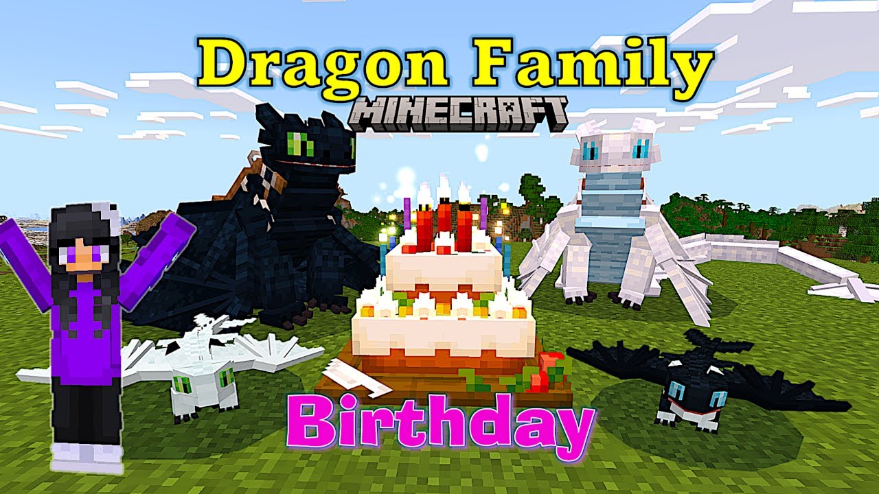 A Dragon Family Birthday in Minecraft / Age of Berk HTTYD