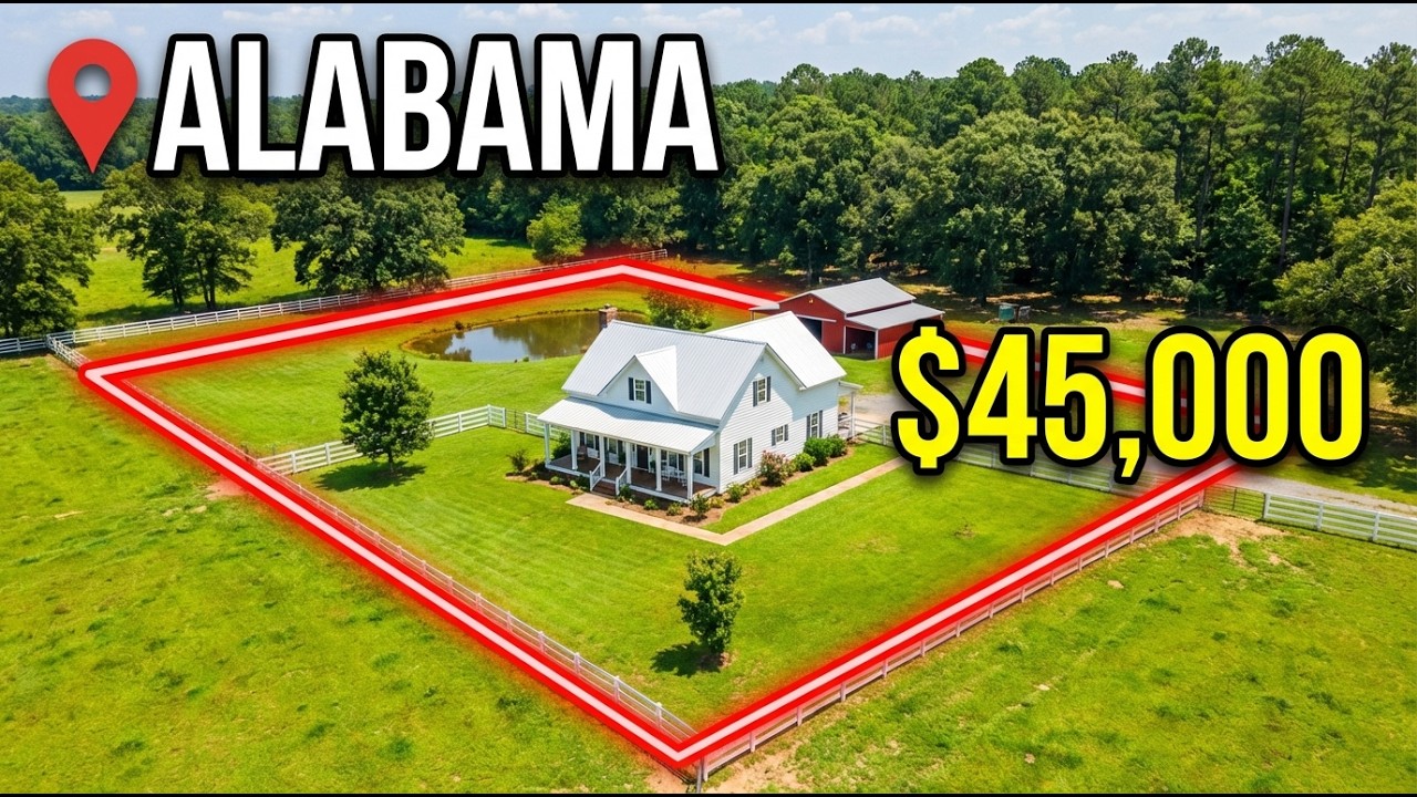 These 10 Dirt-Cheap Alabama Farmhouses With Land Are Shockingly Undervalued 🏡🌿