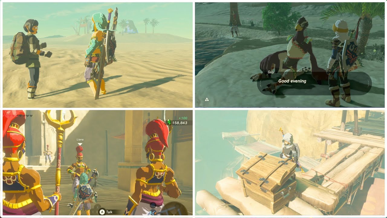 Zelda Breath of the Wild - All Gerudo Side Quests