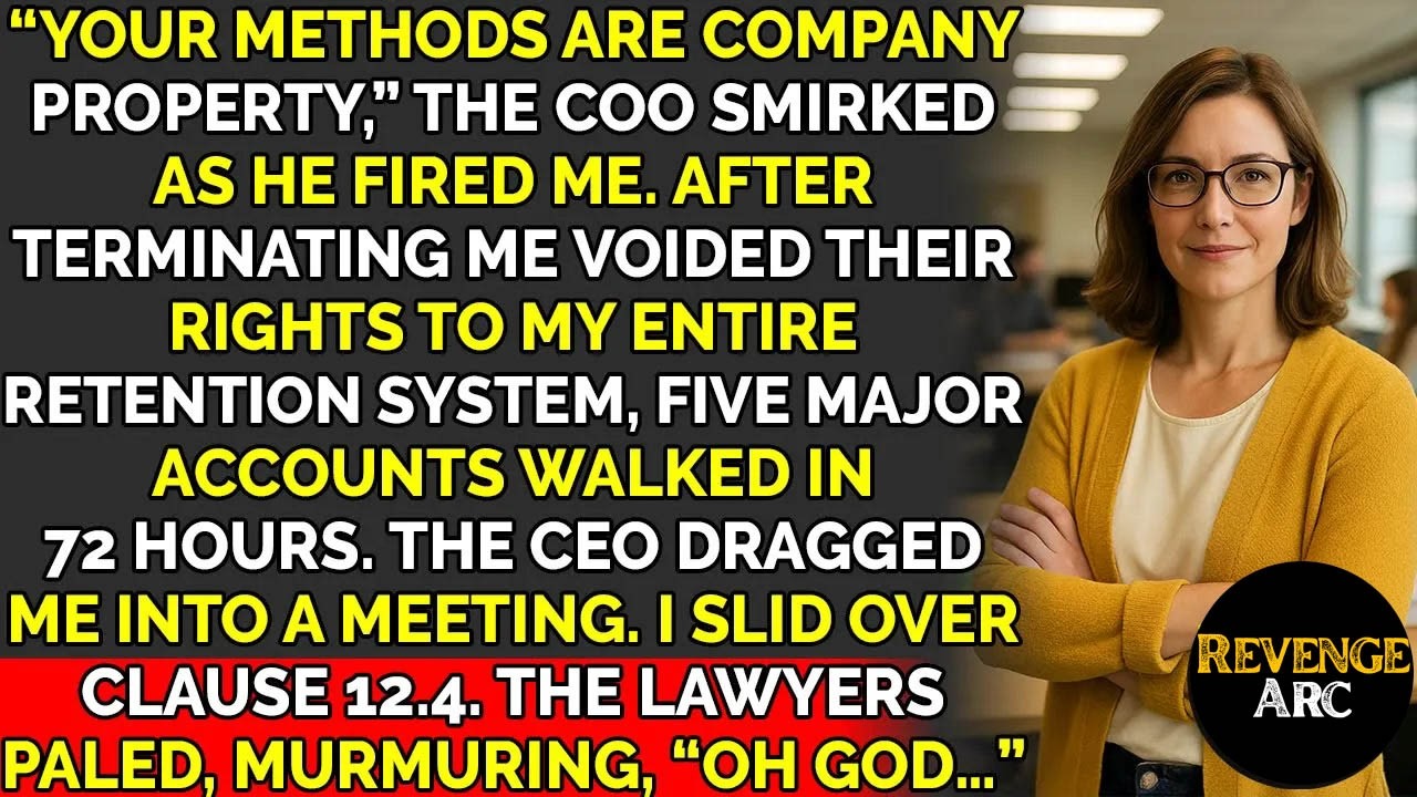 CEO fired me, forgetting the clause that made my entire playbook STILL MINE ｜ Corporate Revenge