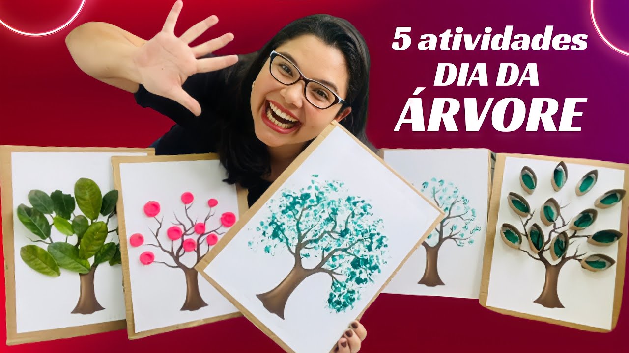 DIA DA ÁRVORE | 5 ATIVIDADES COM O MESMO MOLDE