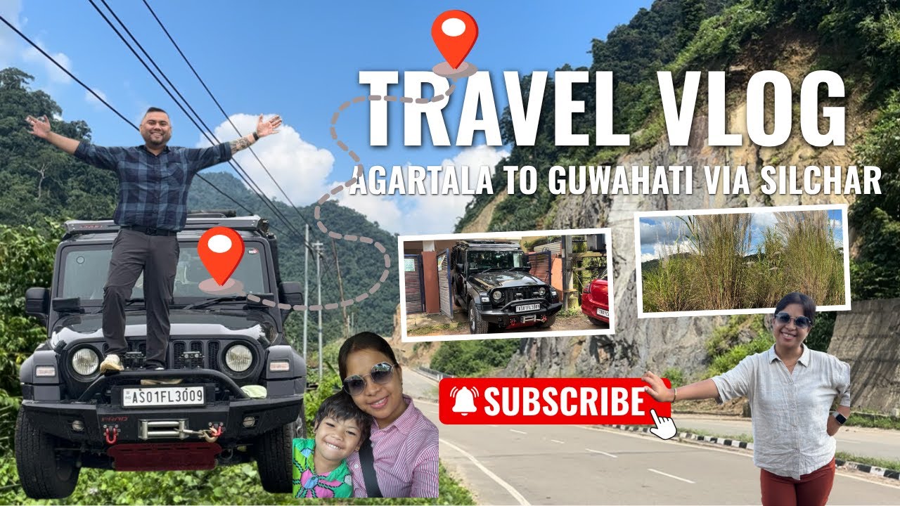 Agartala to Guwahati Via Silchar/Haflong in our THAR... #roadtrip #thar #family #silchar