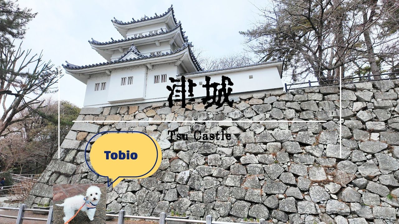 【4K Relaxing BGM Japan Castle】Tsu Castle in Mie 津城
