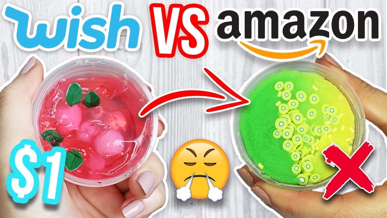$1 WISH SLIME VS $1 AMAZON SLIME VS $1 ETSY SLIME! Which is Worth it?!?