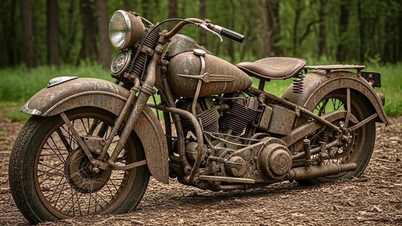 ASMR Motorcycle Restoration Full Rebuild of Harley-Davidson Knucklehead EL 1936 🏍️🔧