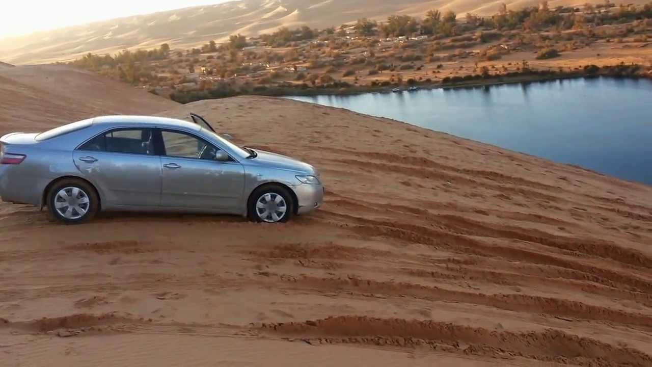 شباب بنت بية ( ليبيا الحرة ) -يتحدون سيارات الدفع الرباعي ويصلون الى بحيرة قبرعون