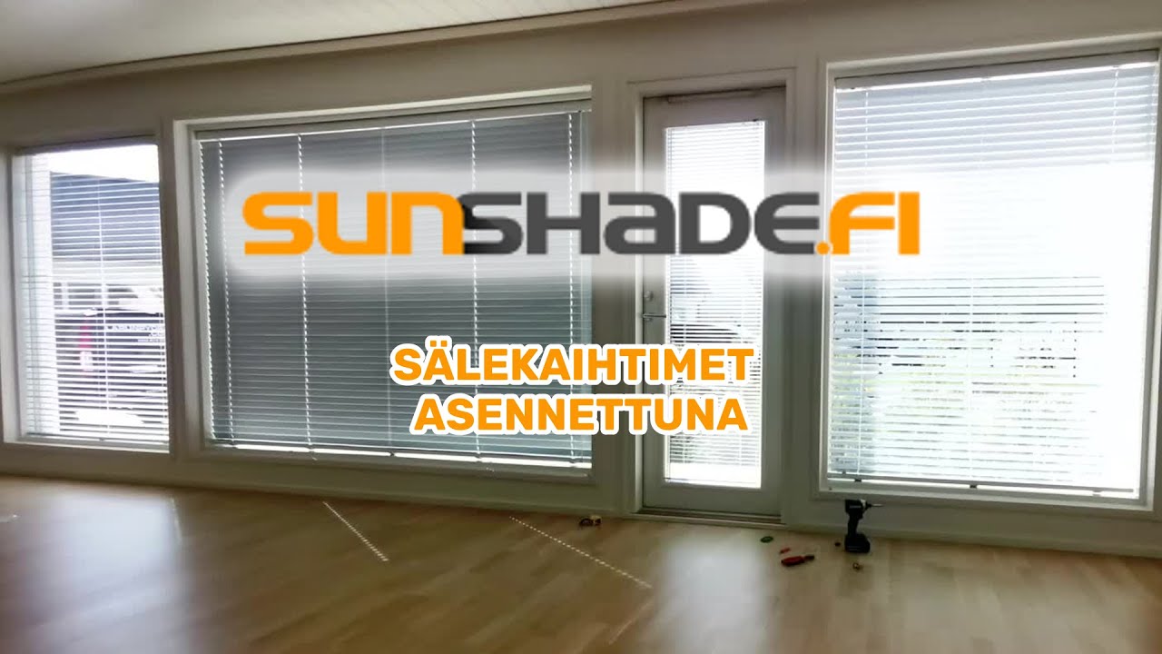 Sälekaihtimet asennettuna | SUNSHADE.FI | 045 152 2477