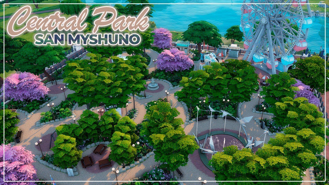 Центральный парк 🎡| Симс 4: Строительство | Central Park | The Sims 4: Speed Build