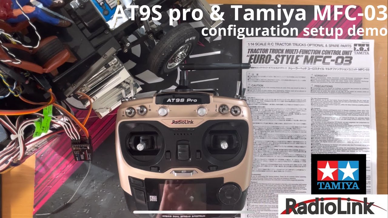 Radiolink AT9S pro & Tamiya MFC-03. Configuration,Setup,Demo.