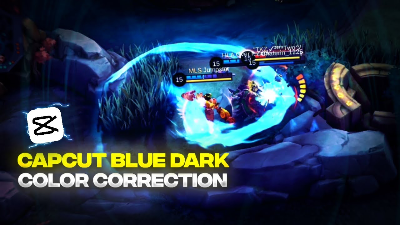 Tutorial color correction di CapCut | Blue Dark CC seperti di AM
