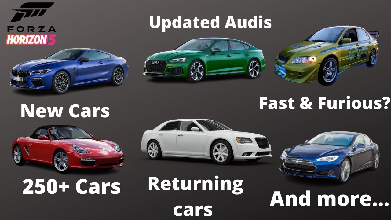 250+ LEAKED CARS - Forza Horizon 5