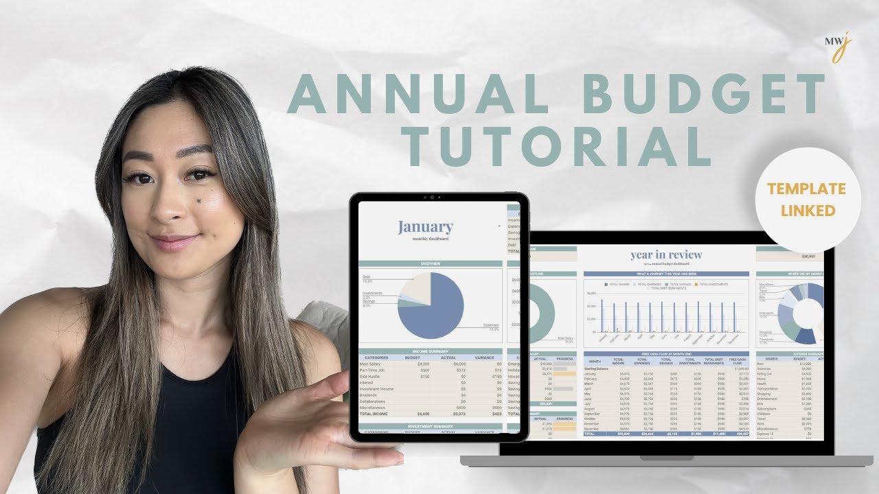 how to manage money better | annual budget tutorial | money with julie