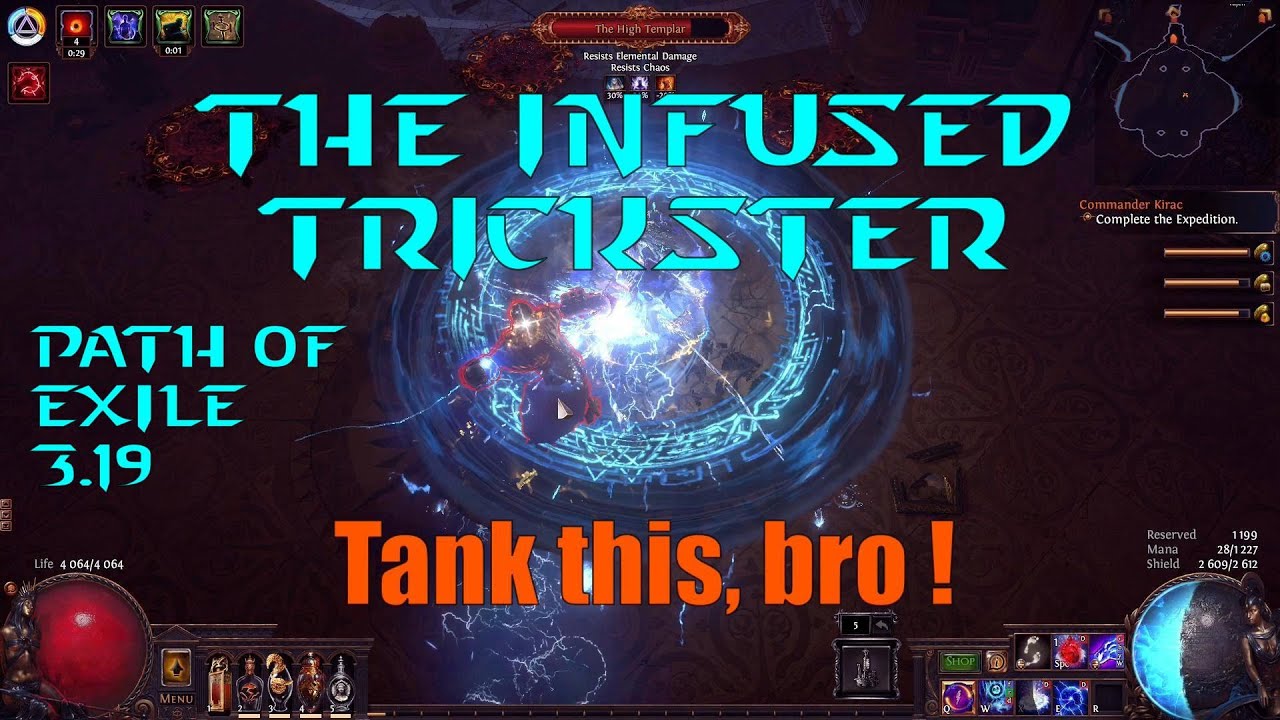 PoE 3.19 - The Infused Trickster - Shock Nova