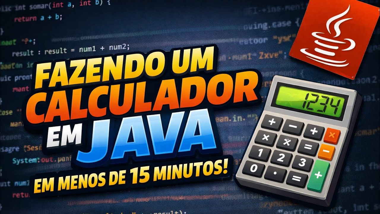 Neste vídeo você aprende a criar uma calculadora em Java em menos de 15 minutos KKKK EU ACHO