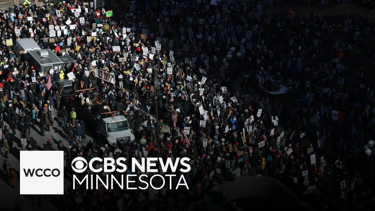 Thousands of marchers in Minnesota call for ICE to leave state