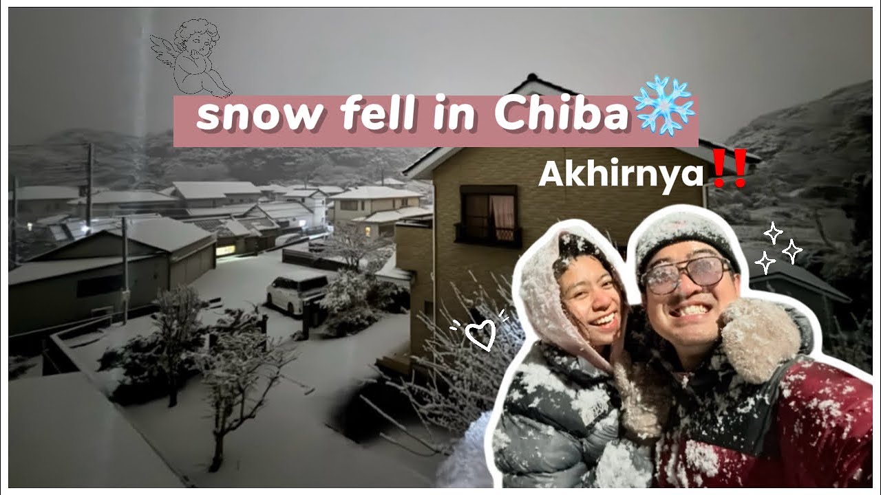 Dari 7th yang lalu akhirnya Chiba turun salju lagi‼️❄️ #chibaturunsalju || salju awal tahun