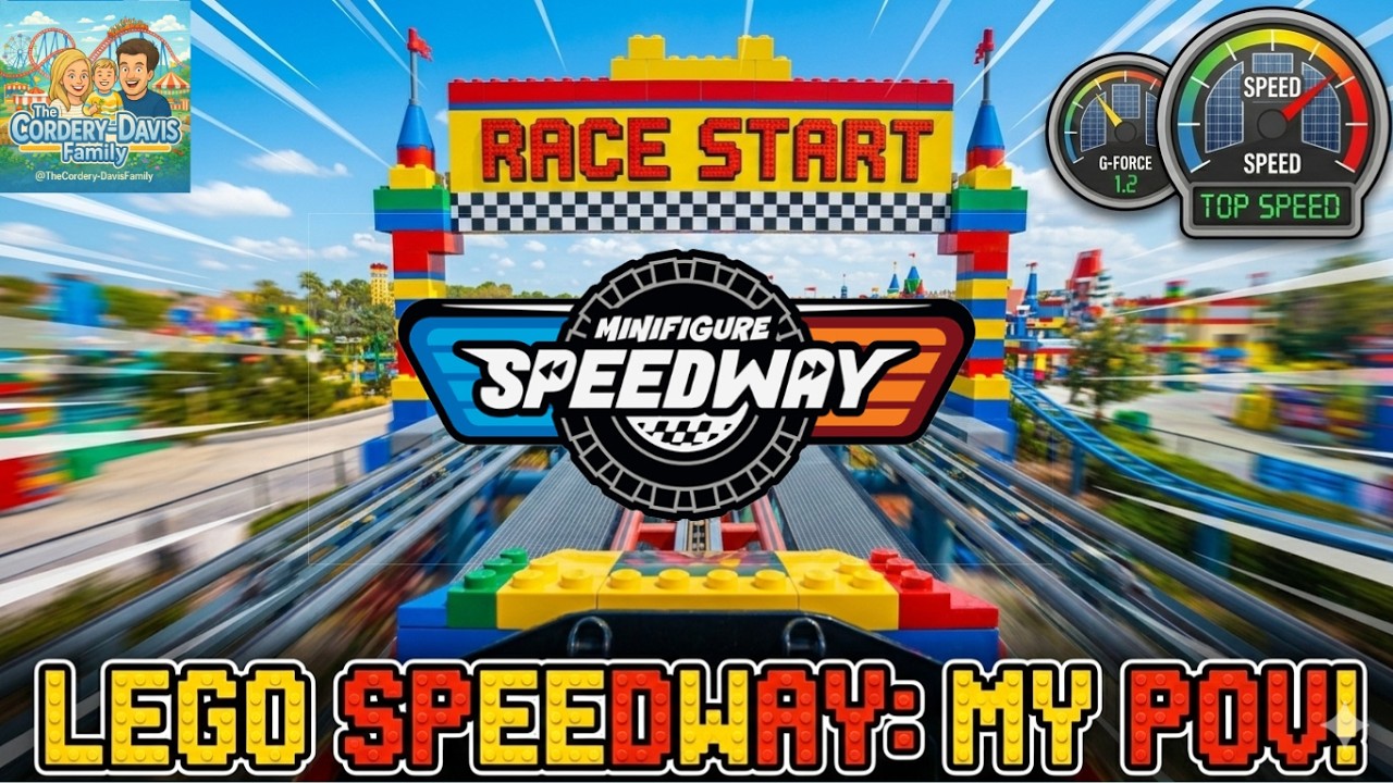 Minifigure Speedway at Legoland Windsor POV Front Car! #legolandwindsor #minifigurespeedway