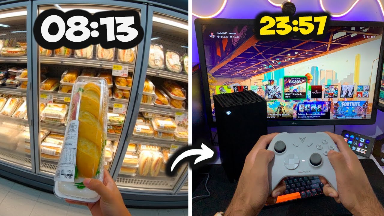 Um sabado tranquilo na vida de um gamer com xbox series!