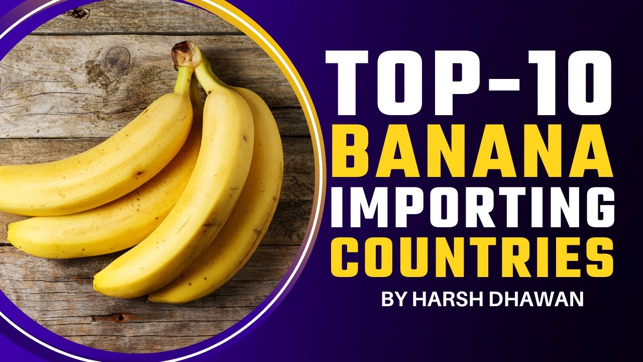 Top 10 Banana Importing Countries | Banana Import Export Market | Best countries for Banana Export.