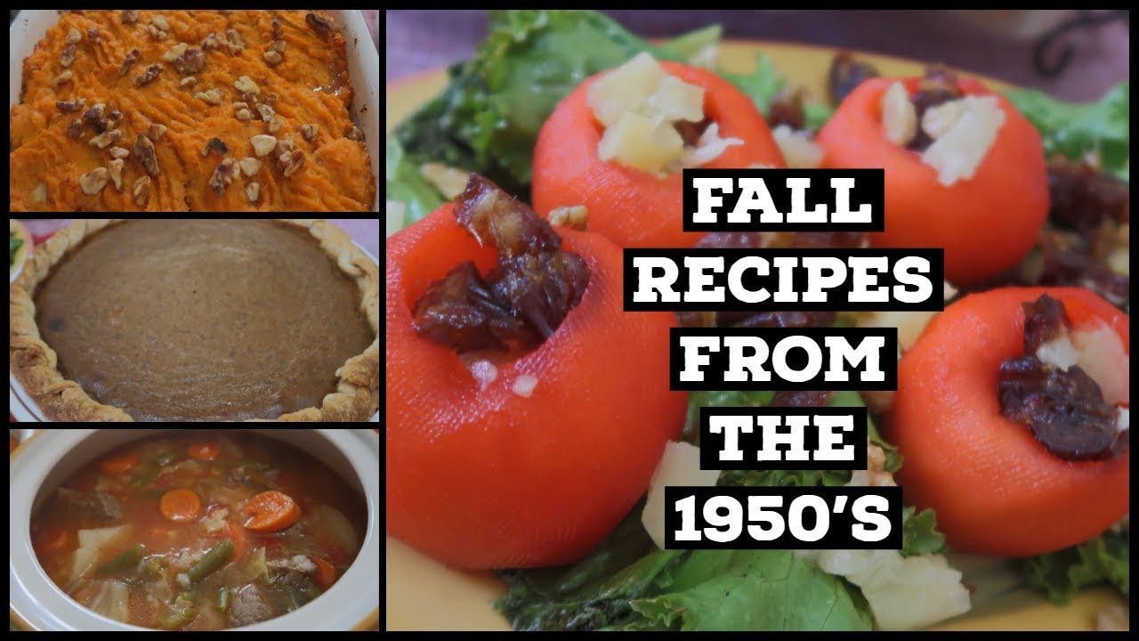 RECIPES FROM THE 1950's🌻🍁🍂