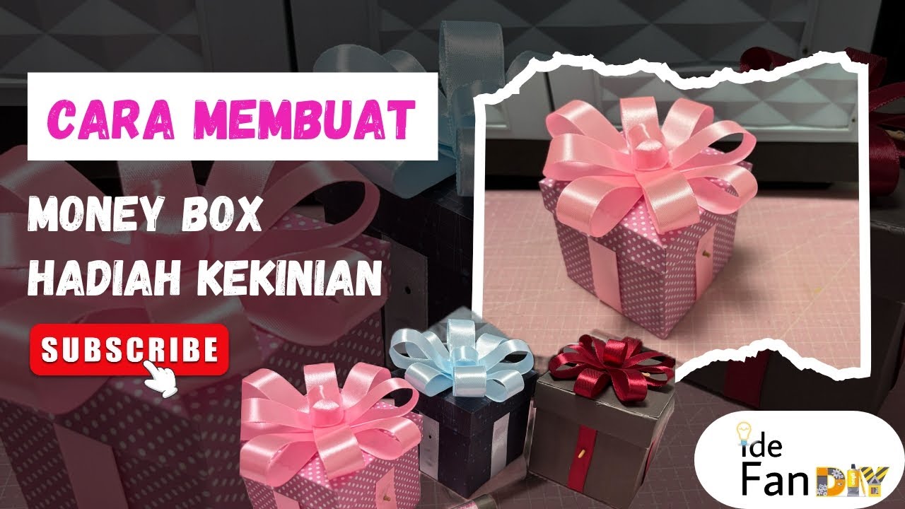 Cara membuat Box tarik uang | kotak hadiah tarik uang #caramembuat #tutorial #gift #moneybox
