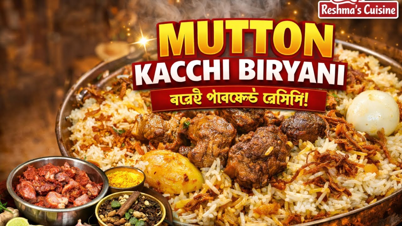 ঘরেই বানান সহজ উপায়ে পারফেক্ট মাটন কাচ্চি বিরিয়ানি | Mutton Kacchi Recipe Bangla