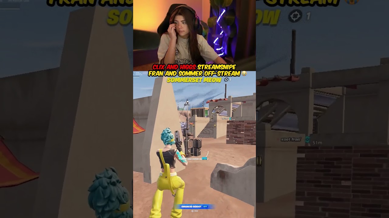 Clix i Higgs Stream Snipe Fran i Sommerset Off-Stream 😭🙏 // Code Fraanticc // #epicpartner