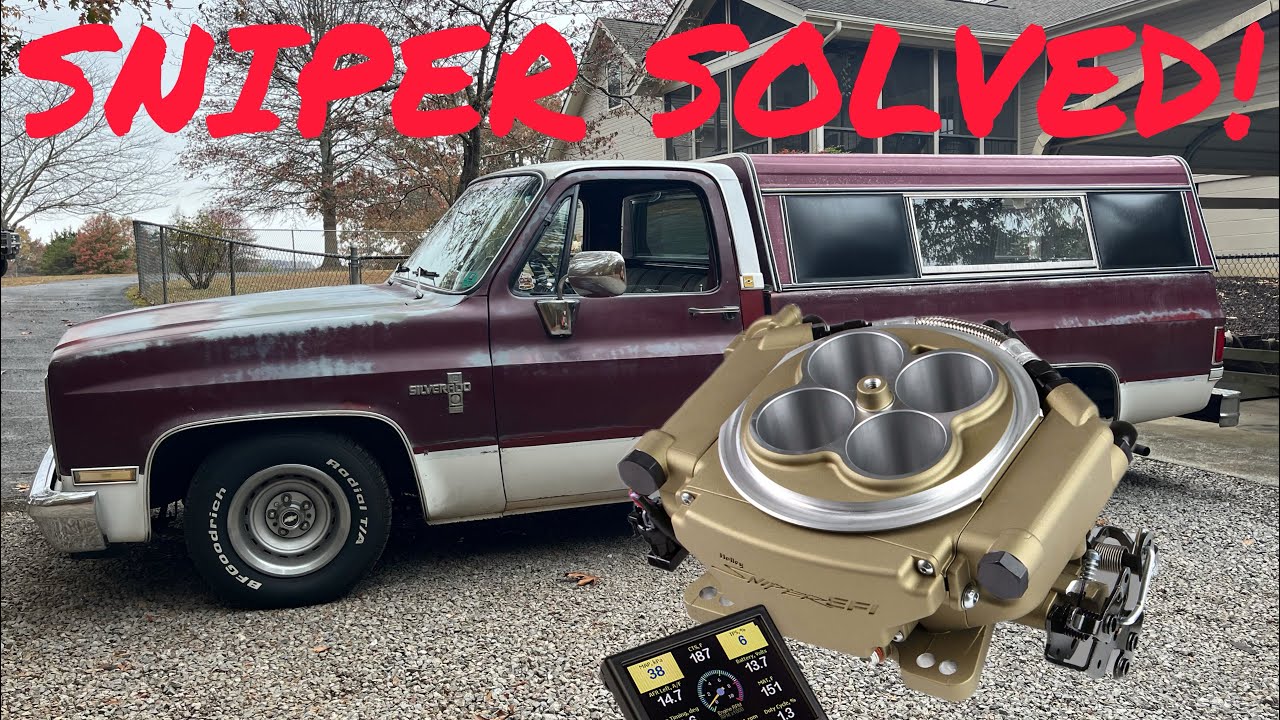 Holley Sniper High Idle Solved!  We did it!!!!