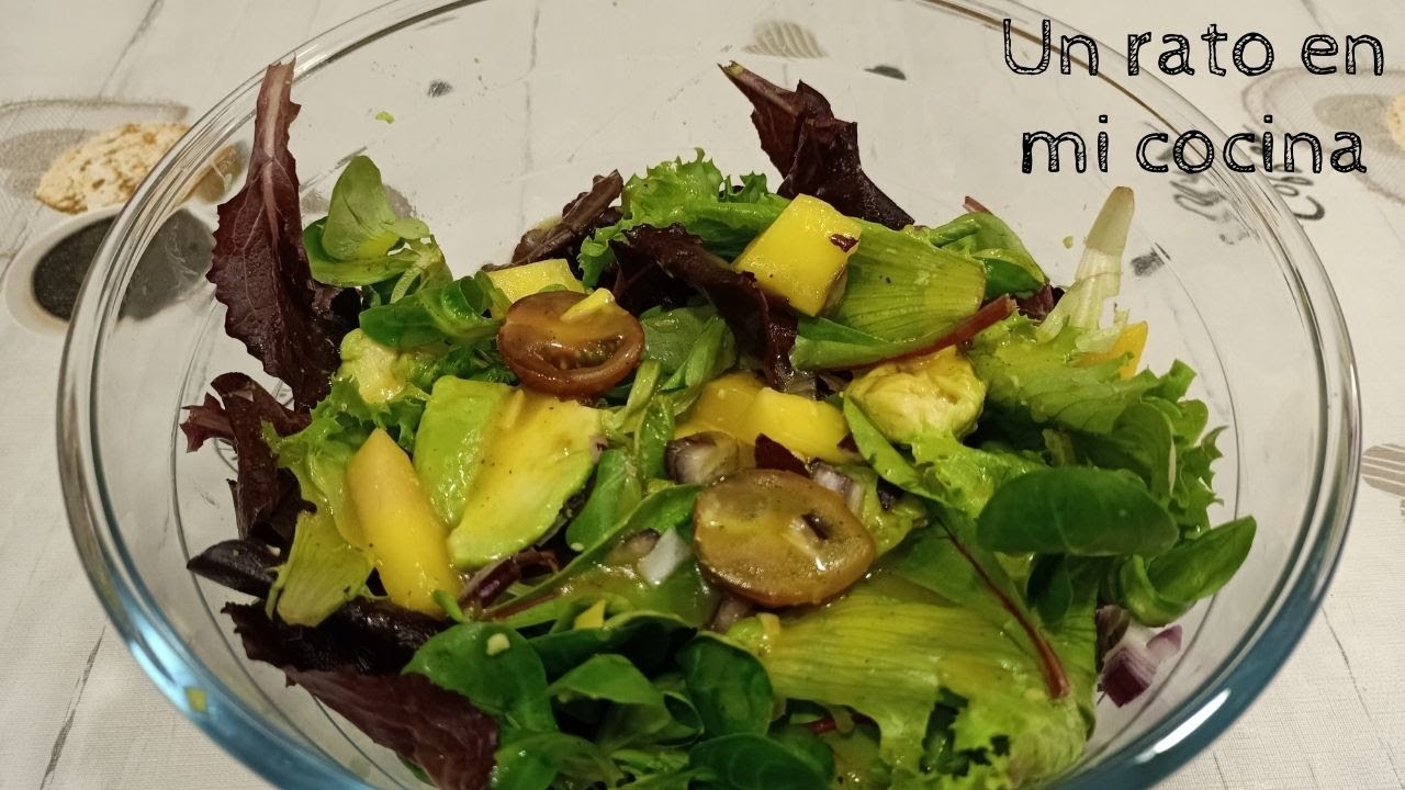 Como hacer ENSALADA de MANGO y AGUACATE (2021)