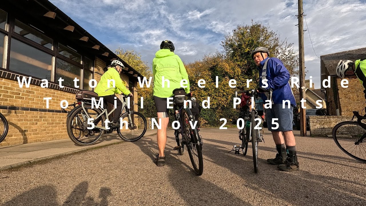 Watton Wheelers Ride 5th Nov 2025 To Mill End Plants