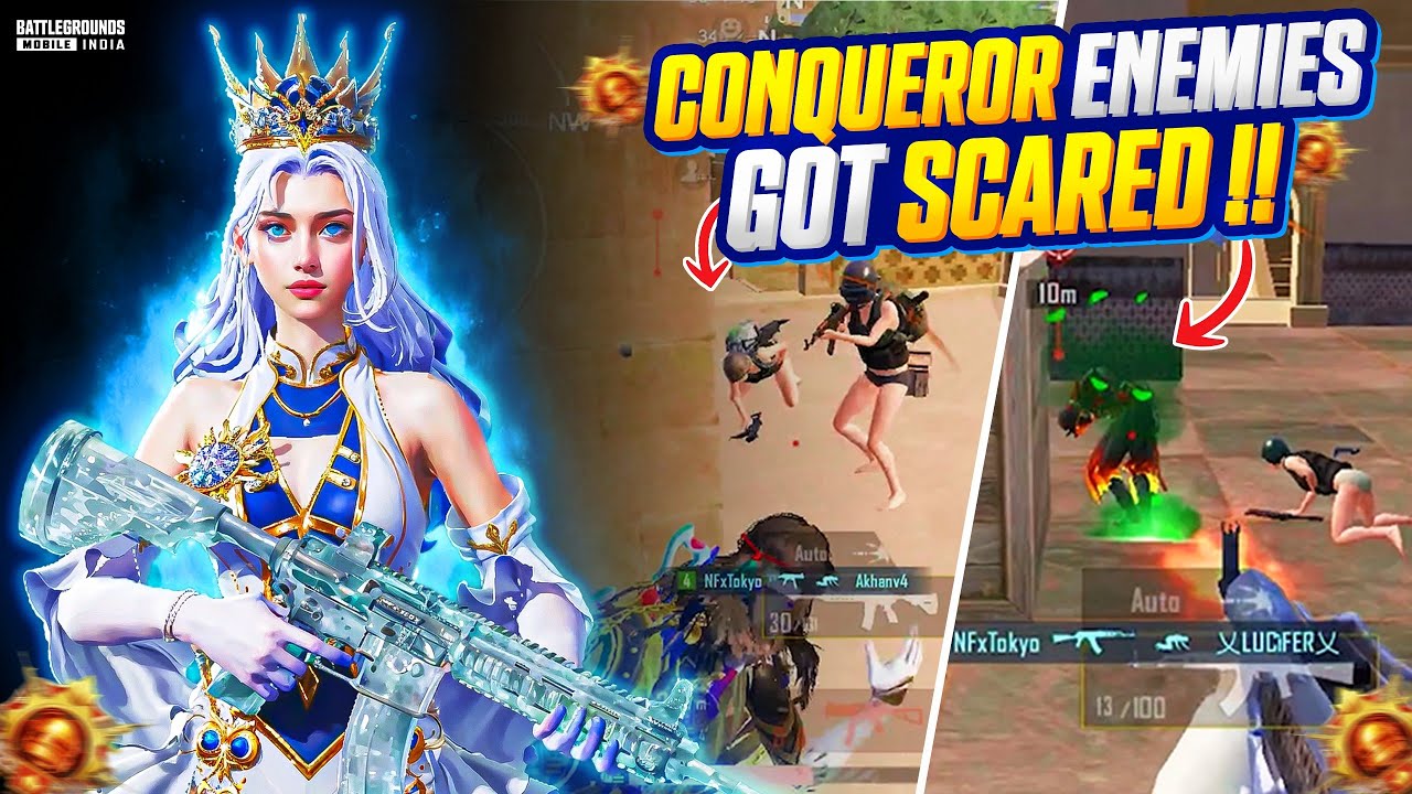 Conqueror Enemies Got Scared 😳 Solo Insane Clutches & Gameplay 🔥 | BGMI & PUBG Mobile