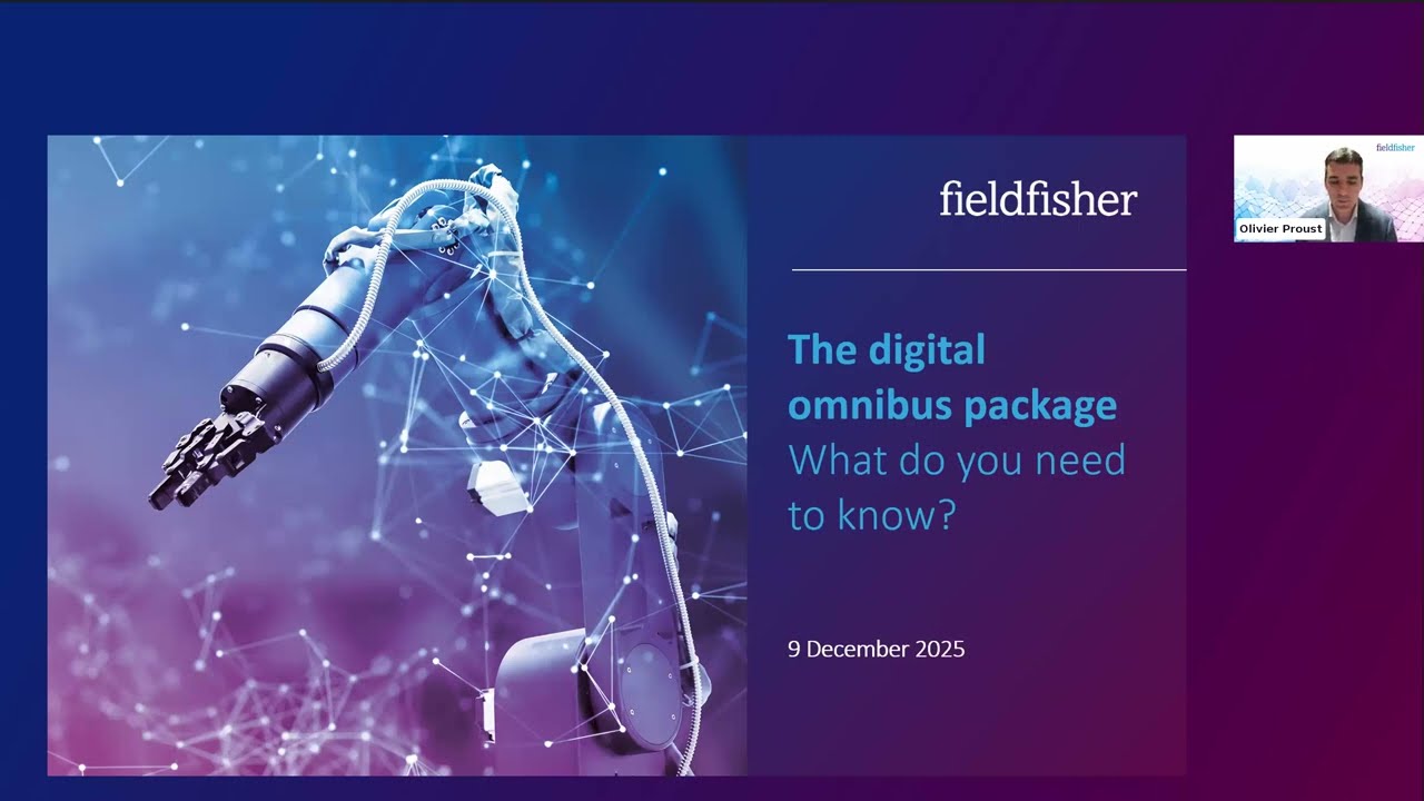The Digital Omnibus package – what do you need to know?