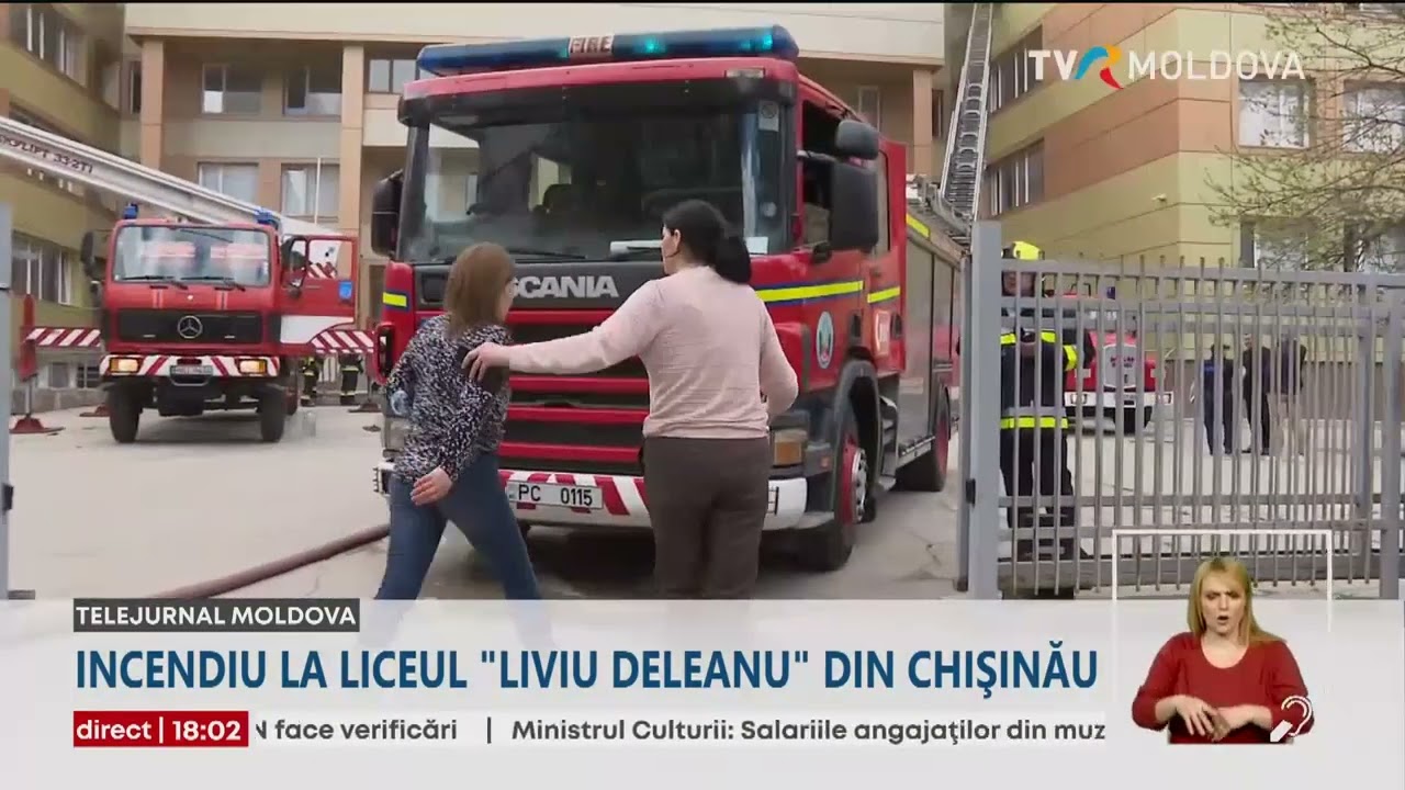 Circa 60 de salvatori au intervenit la lichidarea incendiului de la Liceul „Liviu Deleanu”