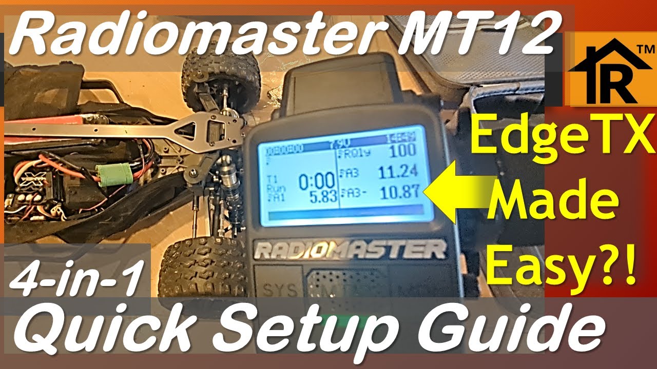 Ep 308: Radiomaster MT12 4-in-1 Quick Setup Guide - Rx Binding, Channel Assignments, and Telemetry